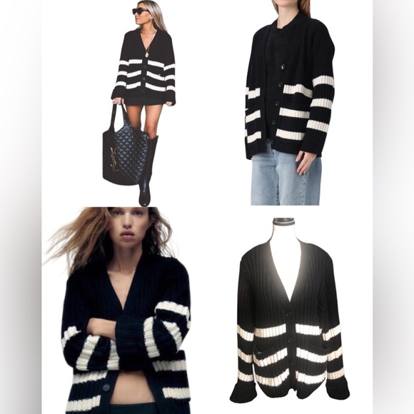 ▪️Zara v neck striped cardigan▪️ - Picture 9 of 9